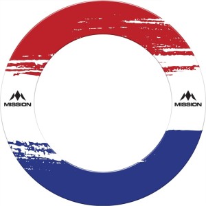 Mission Nederland White Brush Stroke Dartbord Surround