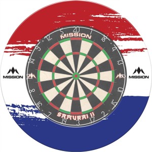 Mission Nederland White Brush Stroke Dartbord Surround