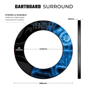 Mission Samurai Infinity Blue Dartbord Surround