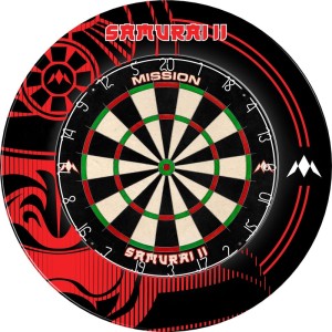 Mission Samurai II Red Dartbord Surround
