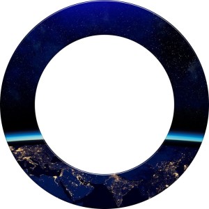 Mission Heavy Duty Earth at Night Dartbord Surround