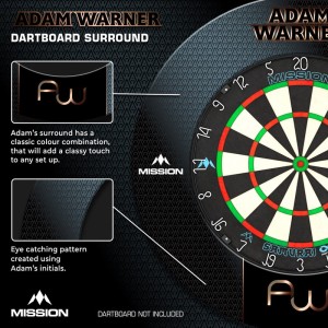 Mission Adam Warner Dartbord Surround