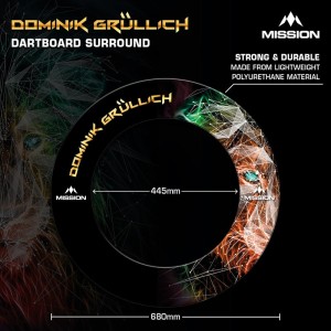 Mission Dominik Grüllich Dartbord Surround