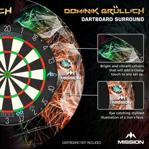 Mission Dominik Grüllich Dartbord Surround