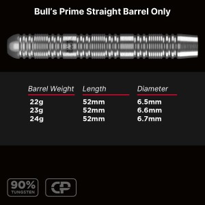 Bull's Prime Straight CP 90% Dartpijlen