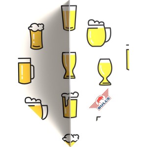 Bull's Design 100 Beer Cartoons No.2 Flights
