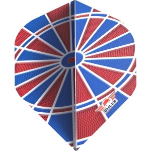 Bull's Design 100 Board Blue and Red No.2 Flights