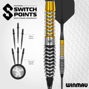 Winmau Exion Torpedo Switch Point 90% Dartpijlen