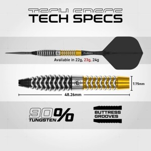 Winmau Exion Torpedo Switch Point 90% Dartpijlen