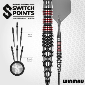 Winmau Fornax Torpedo Switch Point 90% Dartpijlen