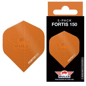 Bull's Fortis 150 No.2 Flights 5-Pack Oranje