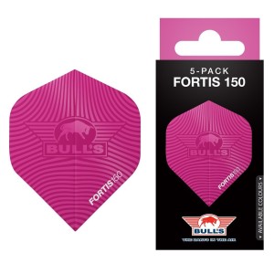 Bull's Fortis 150 No.2 Flights 5-Pack Roze