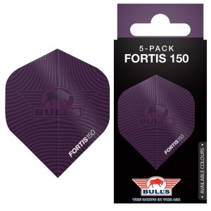 Bull's Fortis 150 No.2 Flights 5-Pack Paars
