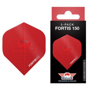 Bull's Fortis 150 No.2 Flights 5-Pack Rood