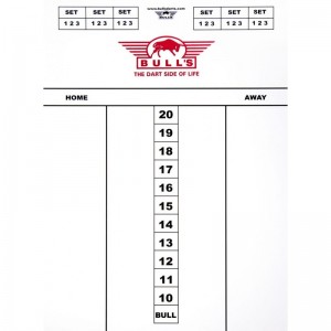 Scorebord Bulls Flex 45x30cm