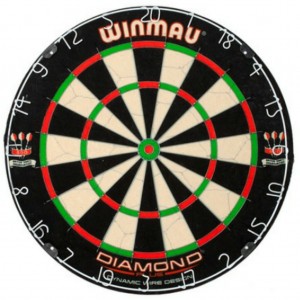 Winmau Diamond Dartbord (inclusief ophangset)