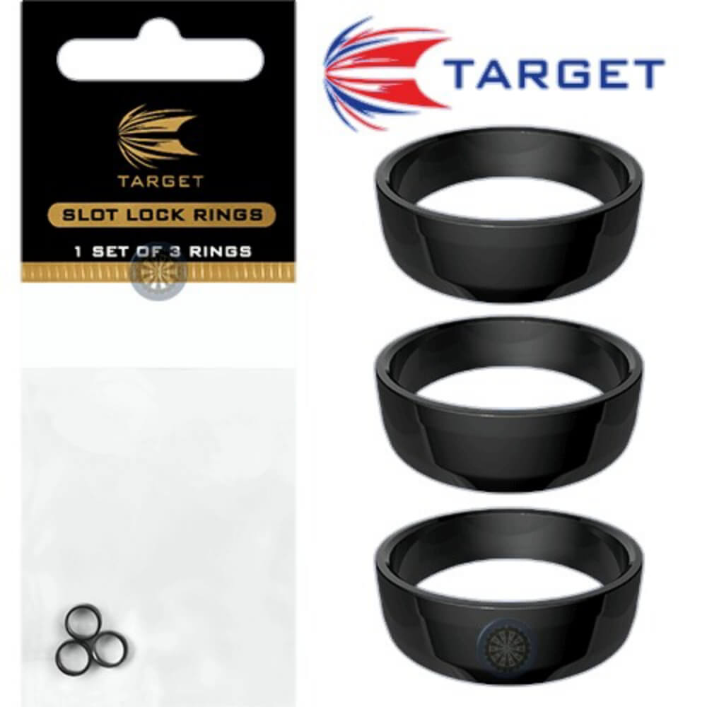 Target Slot Lock Grip Rings Black