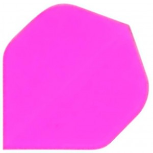 Poly Dart Flight  Kleur: Fluo Roze Dikte: 75 micron Per 3 Stuks