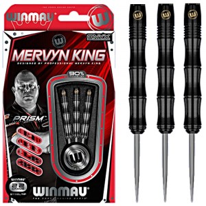 Mervyn King Black 90% Dartpijlen 22-24-26 Gram