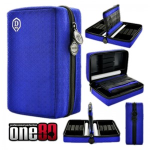 One80 Dubbel D-Box Blauw (2 sets darts) 