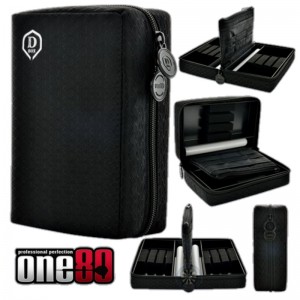 One80 Dubbel D-Box Zwart (2 sets darts) 