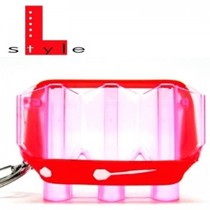 L-Style Krystal Flight Case Clear red