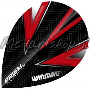 Winmau Prism Alpha Pear Flights Rood