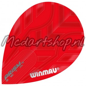 Winmau Prism Zeta Pear Flights Rood