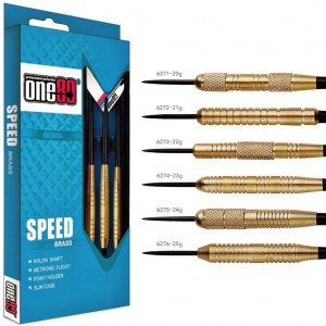 One80 Speed Brass Dartpijlen 20-21-22-23-24-24-25 Gram