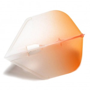 L Style Two Tone Flights L3 Clear Orange