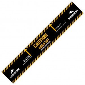 Mission Throw Line Oche Area 501 voor bevestiging op de vloer