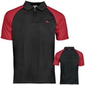 Mission Exos Cool FX Dartshirt Black Red | Verkrijgbaar in de maten S t/m XXXXXL