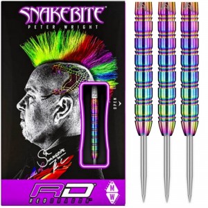 Reddragon Peter Wright Snakebite 1 Rainbow 90% Dartpijlen 22-24 Gram