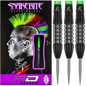 Peter Wright Snakebite Black Strike 90% Red Dragon Dartpijlen 24-26 Gram