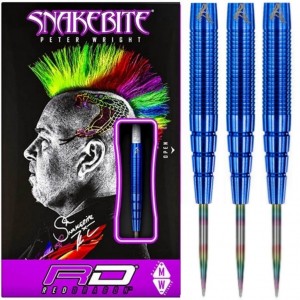 Peter Wright Snakebite PL15 Blue Reddragon Dartpijlen 90% 22-24-26 Gram