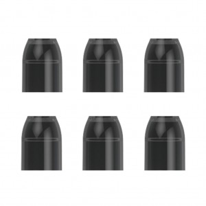 L Style Champagne Rings Caps Black (6 Stuks)