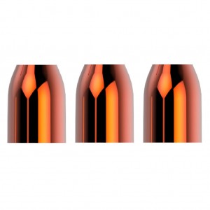 L-Style Champagne Premium Ring Caps Orange