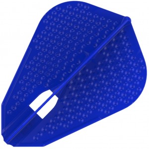 L Style Champagne Dart Flights Dimple Fantail Blue