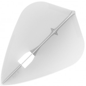 L Style Champagne Dart Flights Kite White