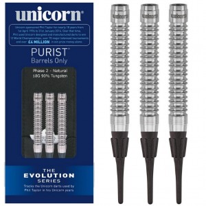 Unicorn Phase 2 Evolution 90% Softtip Darts 18 Gram 