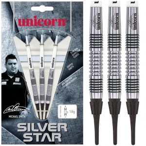 Unicorn Silverstar Michael Smith 80% Softtip Darts 18-20 Gram