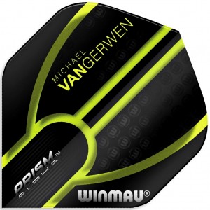 Winmau Michael van Gerwen Prism Alpha Flights Zwart Groen