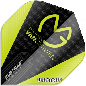 Winmau MvG Prism Delta Flights Zwart Groen