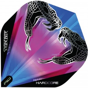 Hardcore Peter Wright Snake Black Transparent Dart Flights