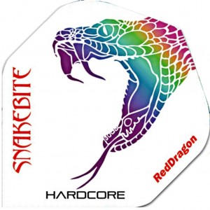 Peter Wright Snakebite Hardcore White Dart Flights