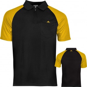 Mission Exos Cool FX Dartshirt Black Yellow 