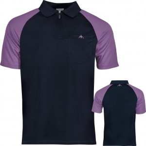 Mission Exos Cool FX Dartshirt Navy Purple