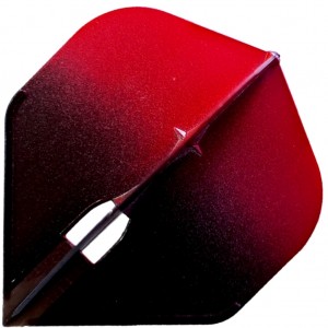 L Style Two Tone Flights L1 Black Red