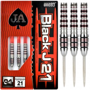 One80 BlackJ21 04 90% Dartpijlen 21-23-25 Gram