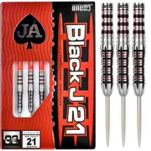 One80 BlackJ21 02 90% Dartpijlen 21-23-25 Gram